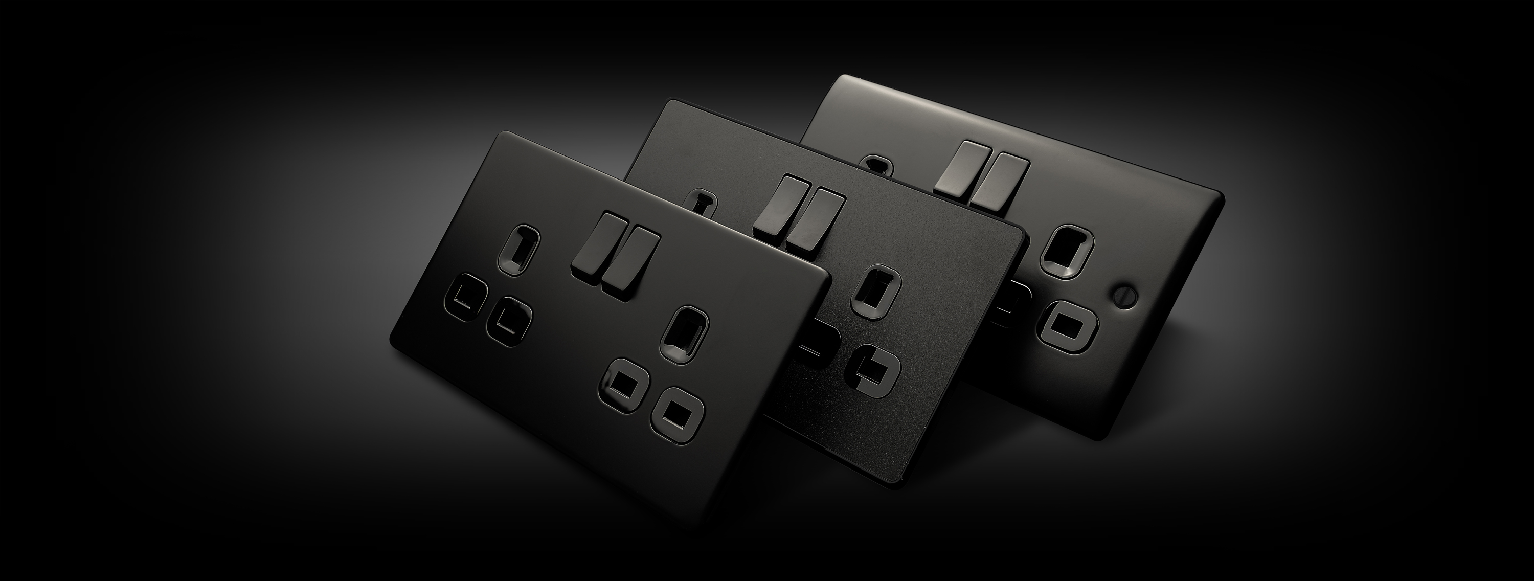 Matt Black Decorative Wiring Accessories | BG Electrical